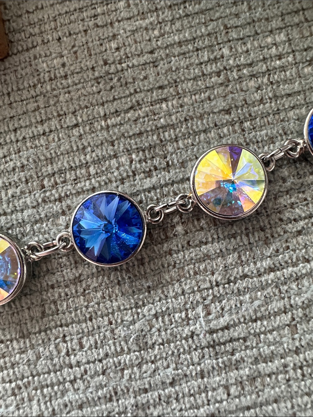 Swarovski Crystal Sapphire & Crystal AB Crystal Bracelet by Atlantis Berlin🧜♀️ - Picture 7 of 10